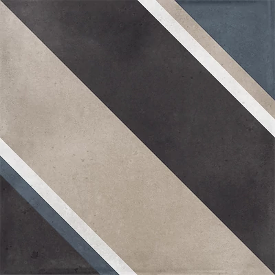 la fabbrica small trend diagonal black fényes csempe 10x10 cm