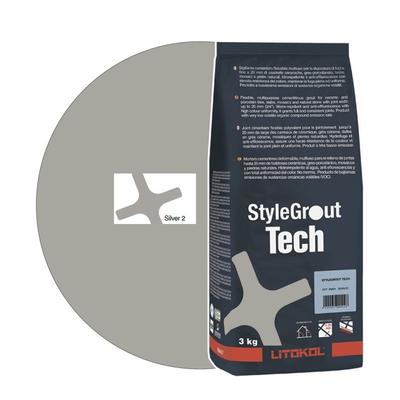 litokol stylegrout tech fugázó 3 kg, silver 2