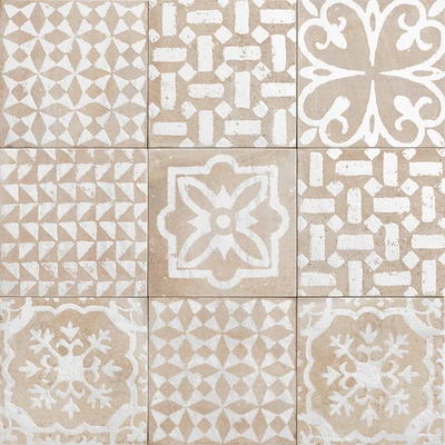 mainzu kasma blanc 20x20 cm