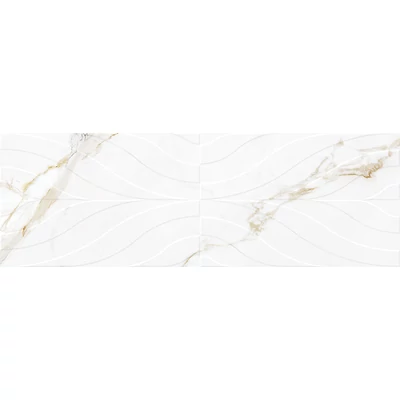 mirello calacatta delicatto gold decor matt rect csempe 29,5x90 cm