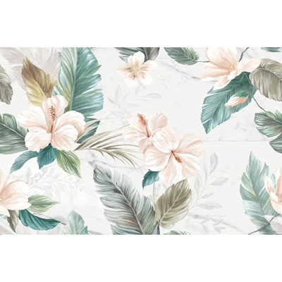 ragno mixed decoro ibisco calacatta nobileh csempe R9WU 80x120 cm