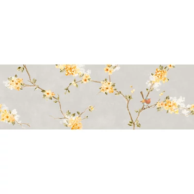 ragno mixed decoro fiore di pesco bianco touch B csempe RA1K 40x120 cm