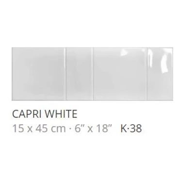 realonda capri white 15x45 cm
