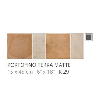 realonda portofino terra matte 15x45 cm