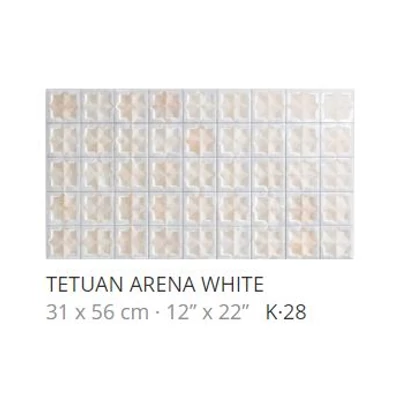 realonda tetuan arena white 31x56 cm