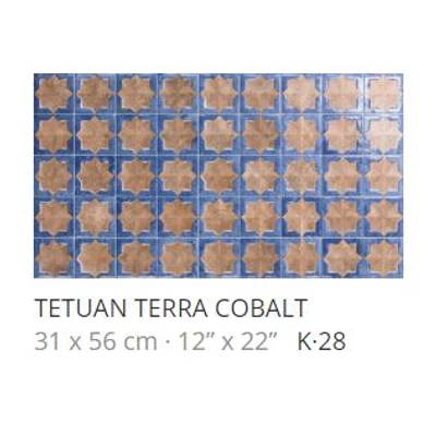 realonda tetuan terra cobalt 31x56 cm