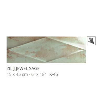 realonda zilij jewel sage 15x45 cm