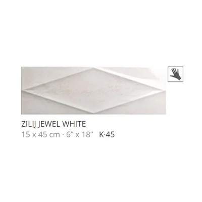 realonda zilij jewel white 15x45 cm