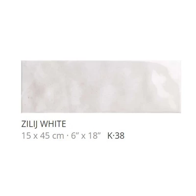 realonda zilij white 15x45 cm