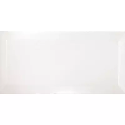 ribesalbes bisel blanco brillo csempe 10x20 cm
