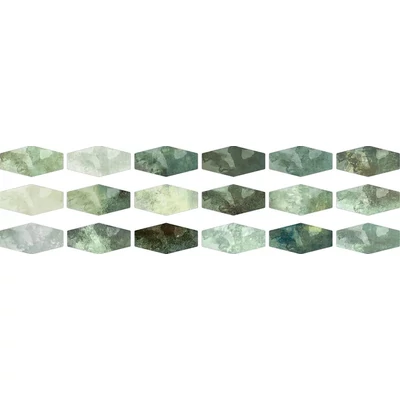 ribesalbes calm hex moss gloss csempe 10x20 cm