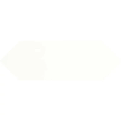 ribesalbes picket white glossy csempe 10x30 cm