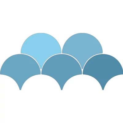 ribesalbes sailing drop blue gloss csempe 15,2x17,2 cm