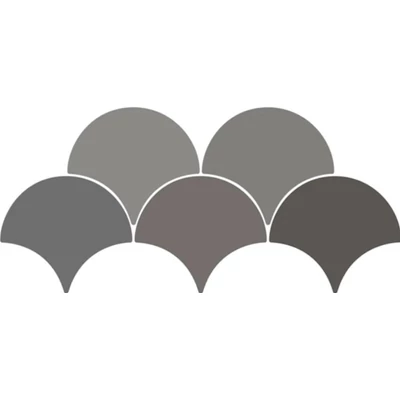 ribesalbes sailing drop dark grey gloss csempe 15,2x17,2 cm
