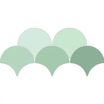 ribesalbes sailing drop green gloss csempe 15,2x17,2 cm