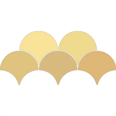 ribesalbes sailing drop mustard gloss csempe 15,2x17,2 cm