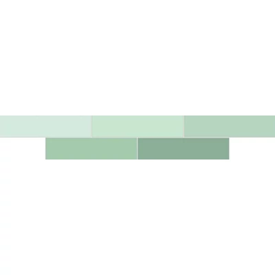 ribesalbes sailing green gloss csempe 6x25 cm