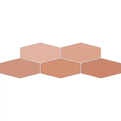 ribesalbes sailing hex flamingo gloss csempe 10x20 cm