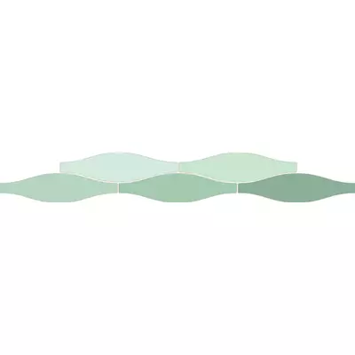 ribesalbes sailing wave green gloss csempe 7,5x30 cm