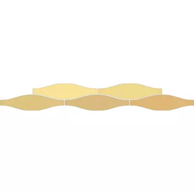 ribesalbes sailing wave mustard gloss csempe 7,5x30 cm