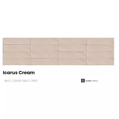 villa icarus cream csempe 7,5x30 cm