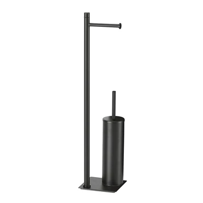 sapho flori álló WC kefetartó és papírtartó 630 mm, matt fekete TR3214