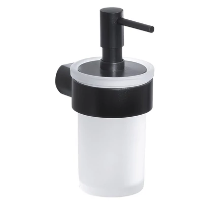 sapho pirenei szappanadagoló 110 ml tejüveg/matt fekete PI8114