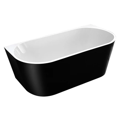 wellis Calabria Matt Black szabadon álló kád 170x80x58