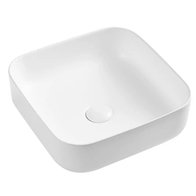 wellis Azalea matt fehér pultra építhető porcelán mosdó
