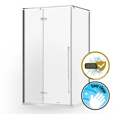 wellis Sorrento Plus 100 szögletes zuhanykabin balos - Easy Clean bevonattal