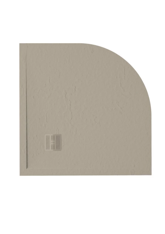 zenon angulare slate zuhanytálca 80x80 cm, cream