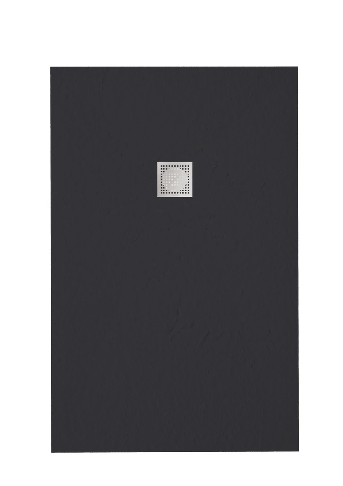 zenon smart slate zuhanytálca 100x140 cm, nero