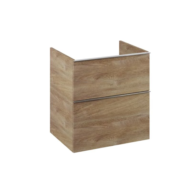 AREZZO design Monterey 60 cm-es alsószekrény 2 fiókkal, Canela tölgy színben, szifokivágás nélkül