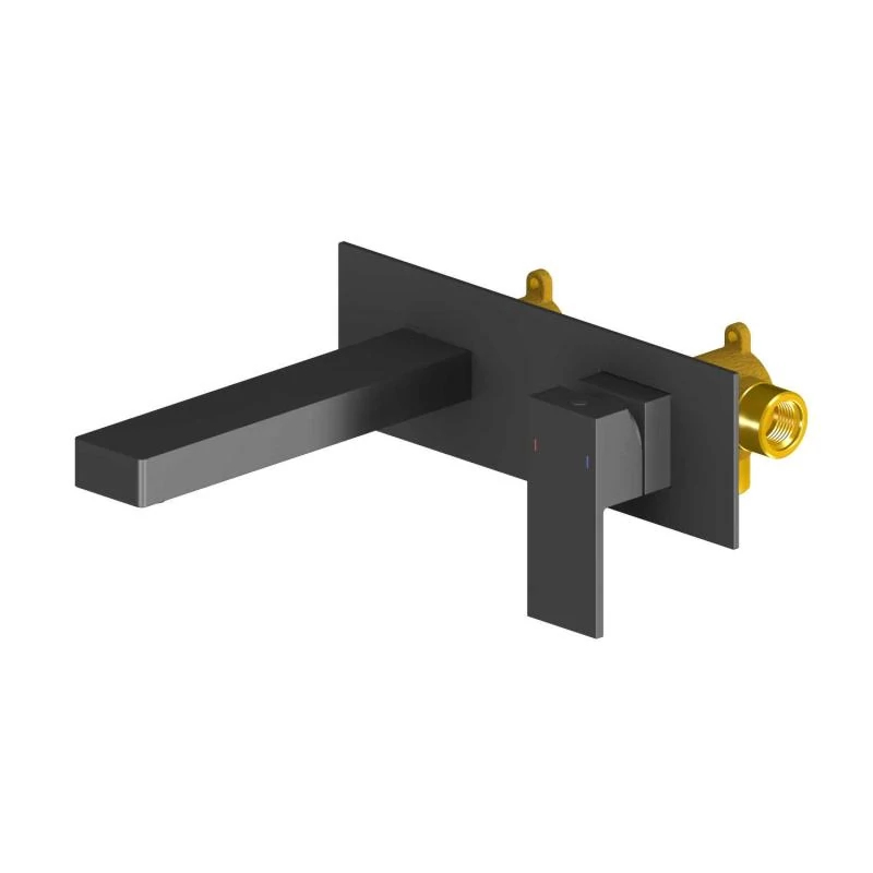 AREZZO design CUBEFIELD fali mosdócsaptelep, fekete, AR-4403B