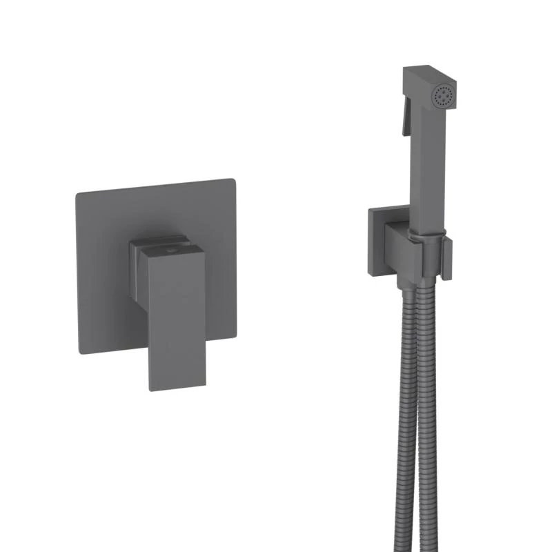 AREZZO design CUBEFIELD falsík alatti bidé csaptelep kézizuhannyal, fekete, AR-4407B