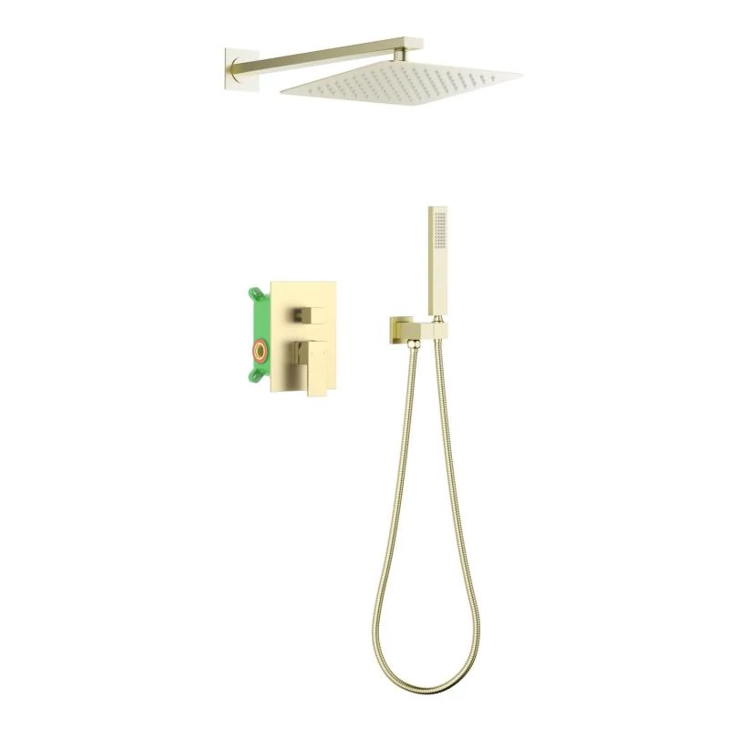 AREZZO design CUBEFIELD falsík alatti zuhanycsaptelep szett, arany, AR-4405G