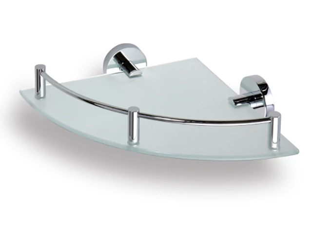 AREZZO design BEMETA Omega sarok üvegpolc 250x250 mm AR-104202162