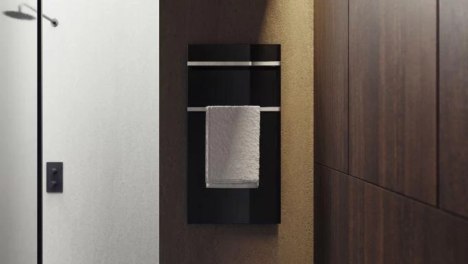 AREZZO design ONYX 2 BLACK elektromos törölközőszárító radiátor, AR-ONYX2MB