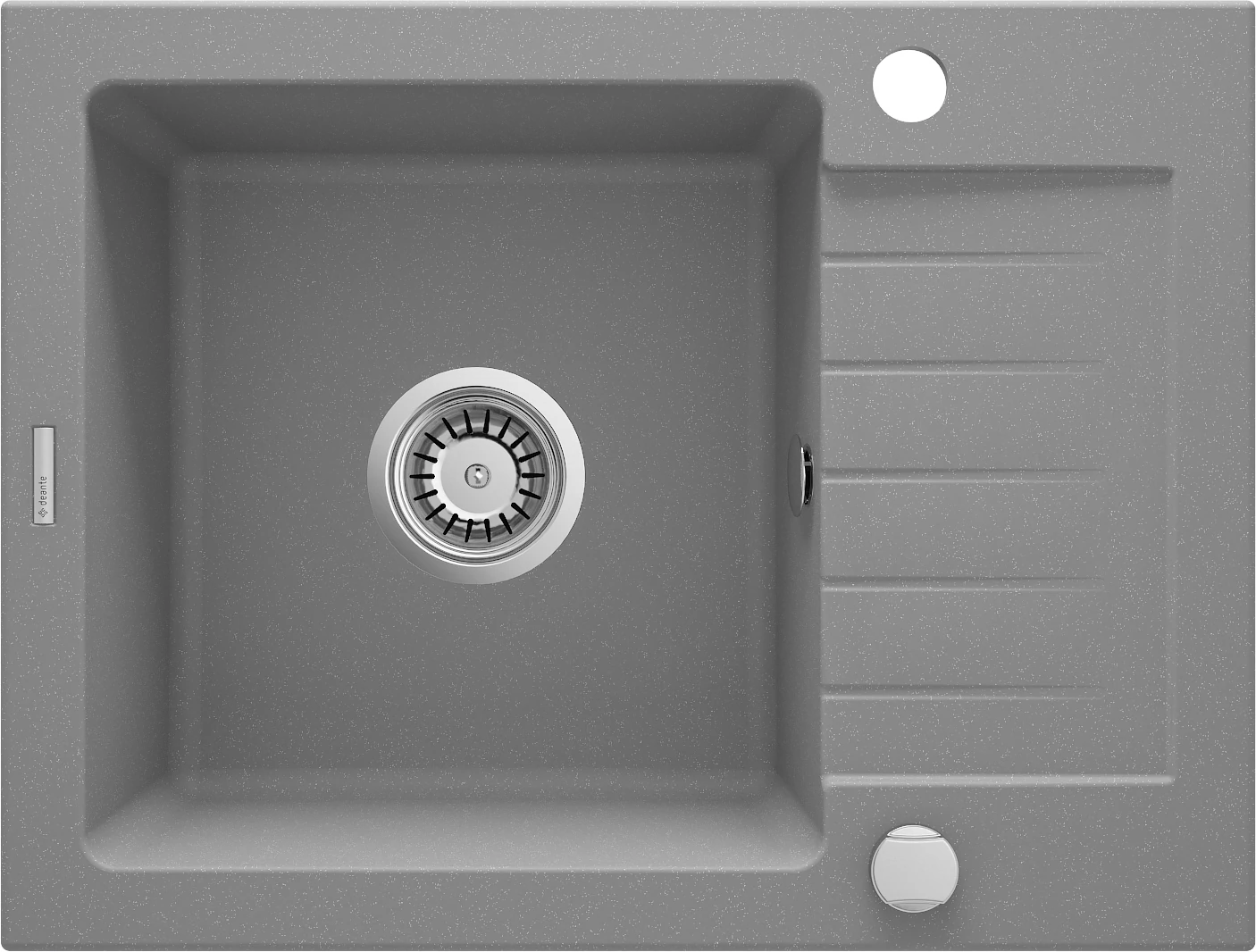 deante zorba 580x440x150 metallic grey zqz s11a