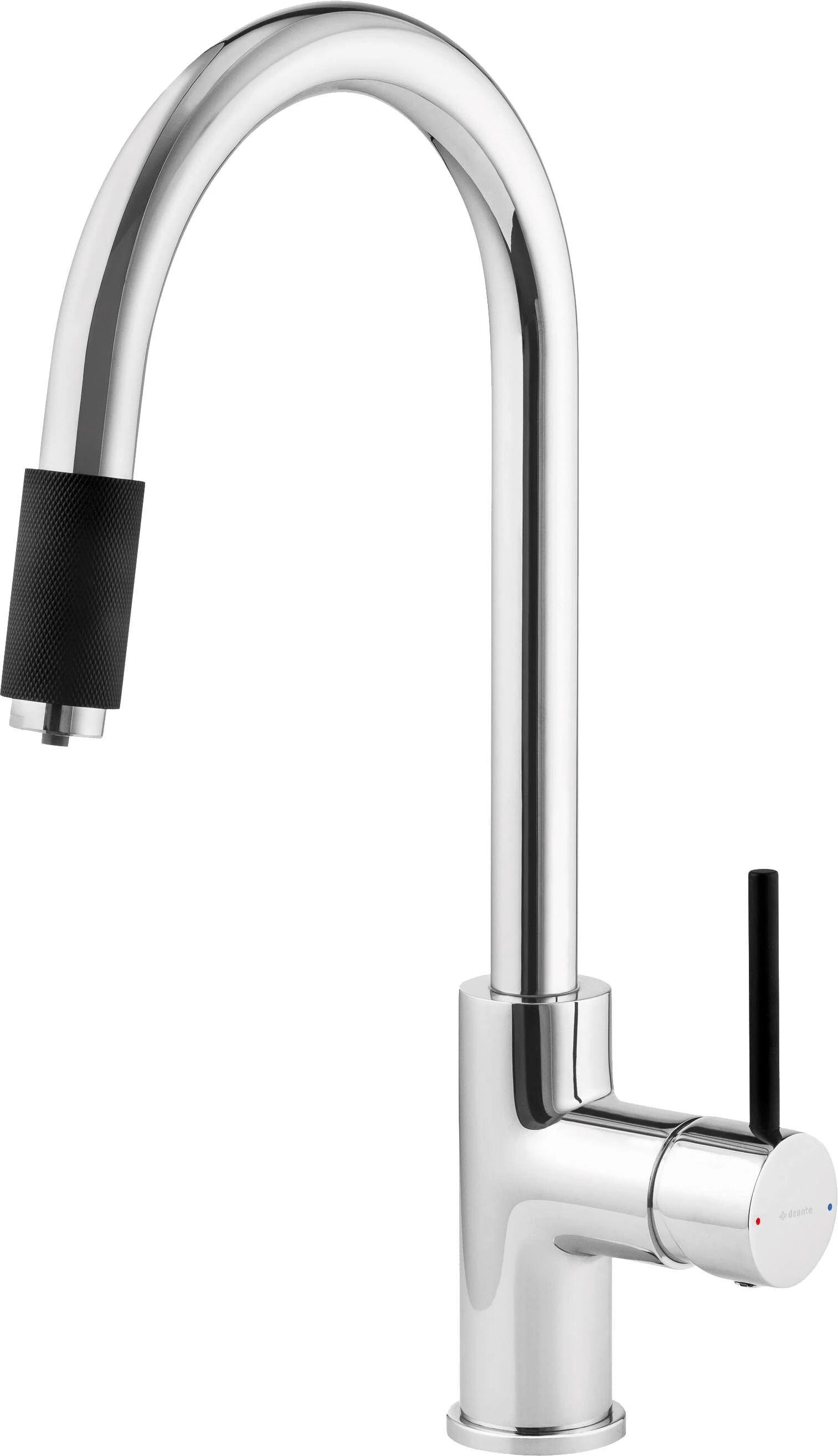 deante aster mosogató csaptelep chrome with black bca 064m