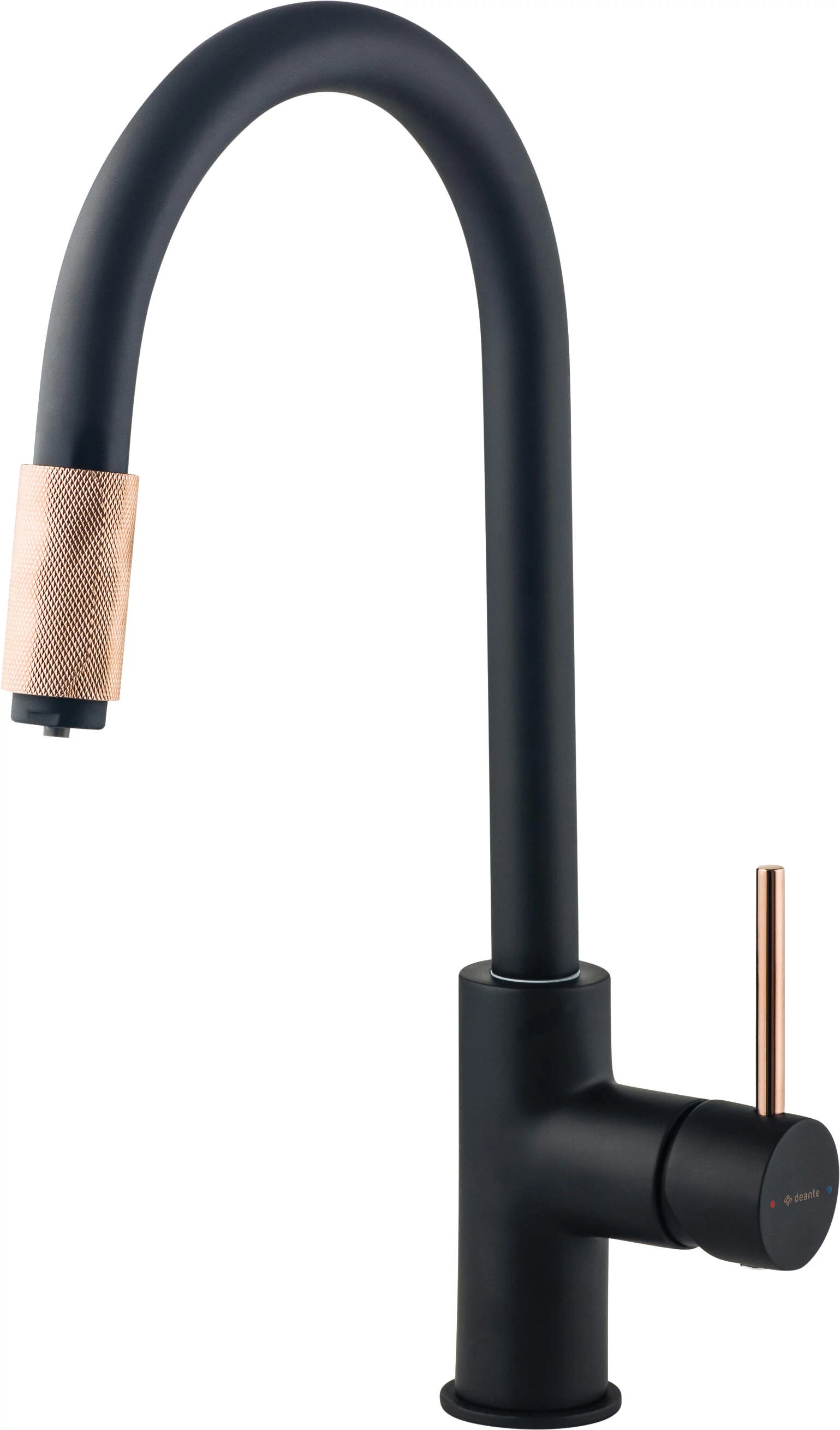deante aster mosogató csaptelep black with copper bca b64m