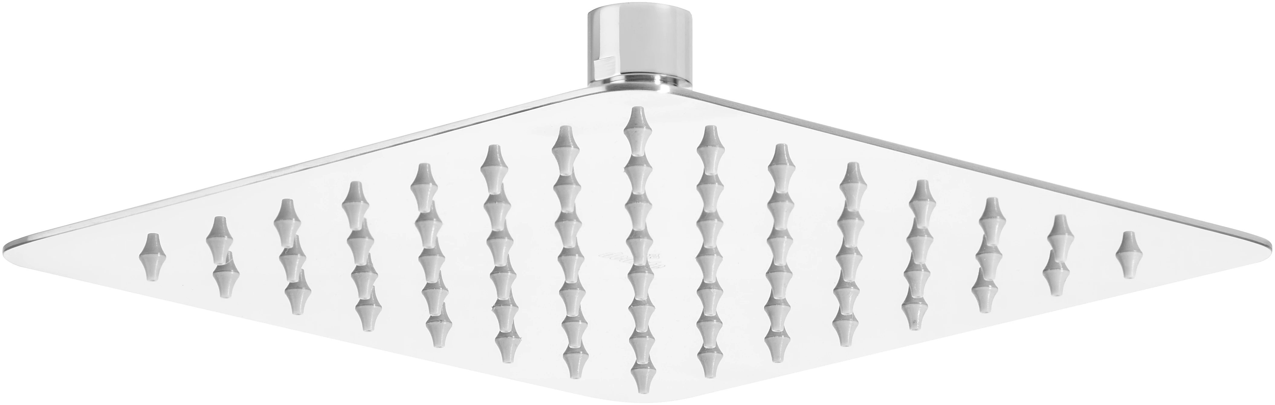 deante floks szögletes esőztető, acél króm 200x200x4,5 mm nac 005k