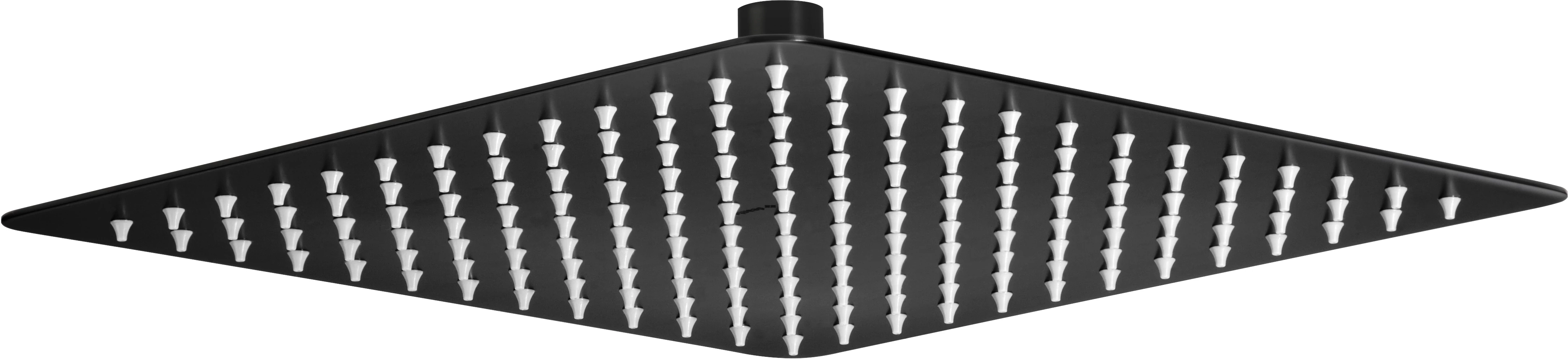 deante floks szögletes esőztető, acél fekete 300x300x4,5 mm nac 209k