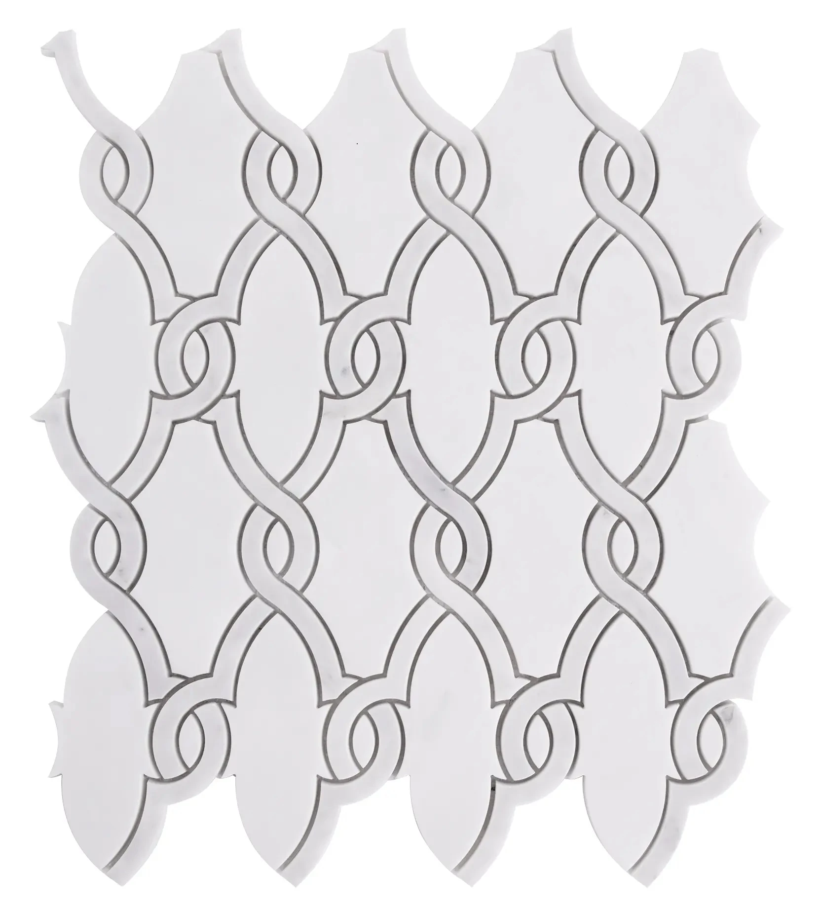 dunin carrara white herdal glossy mozaik 27,5x30x1 cm