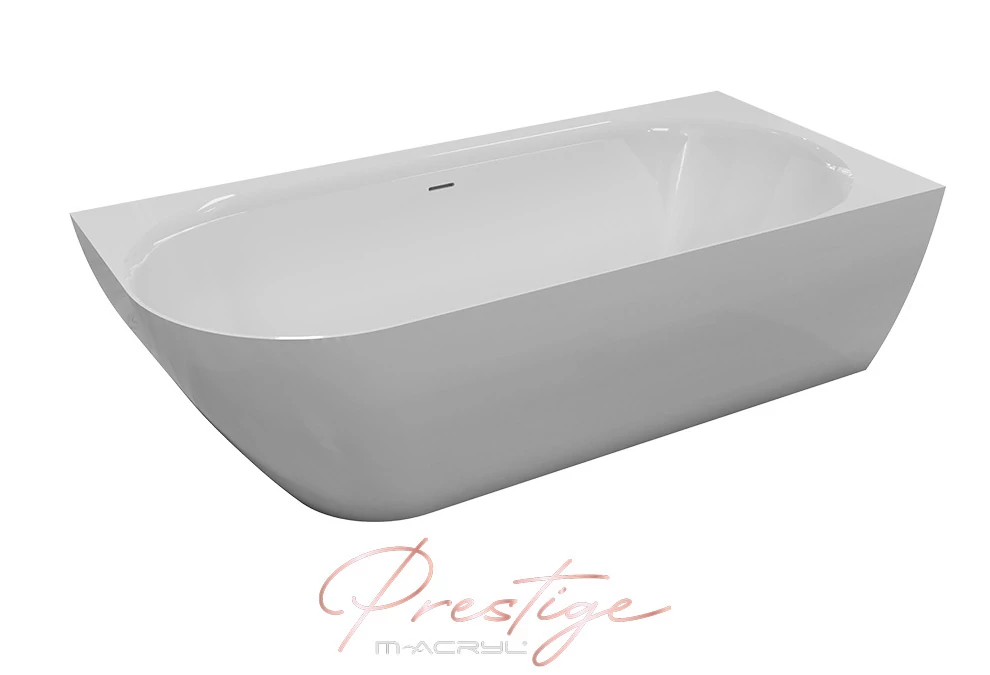 m-acryl lily 175x82 műmárvány különleges kád, fehér előlappal