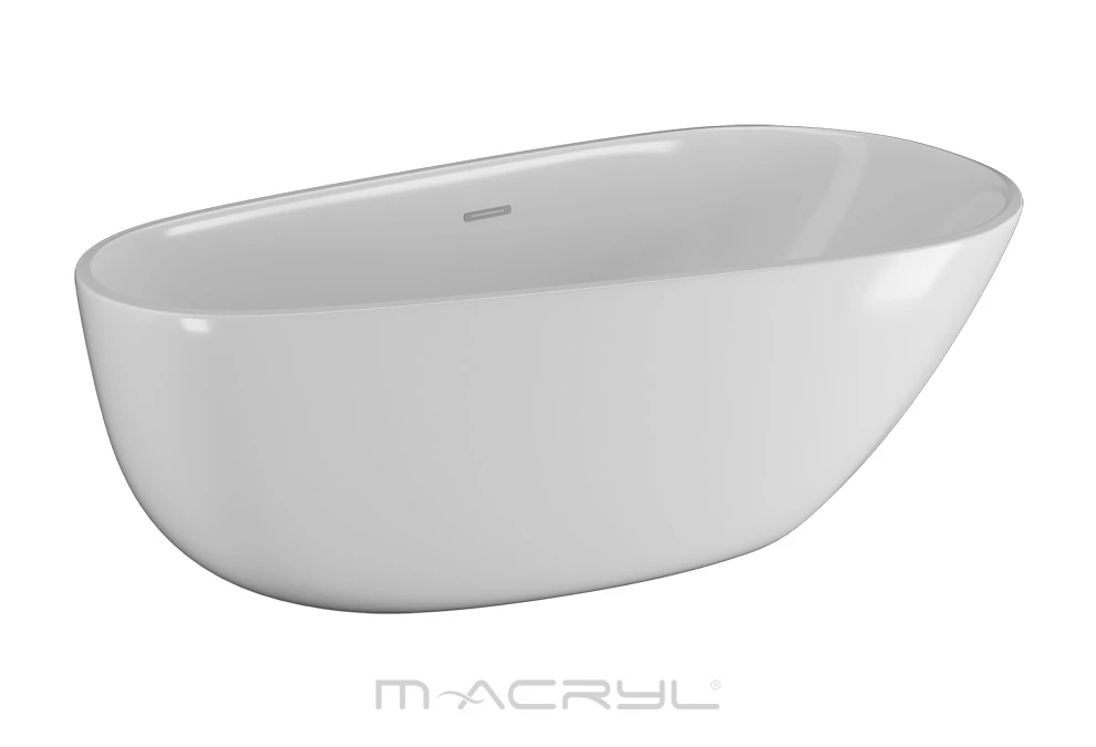 M-Acryl Belle 170x85 szabadon álló kád fehér