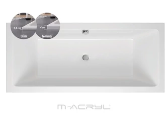 M-Acryl Sabina Slim kád 180x80