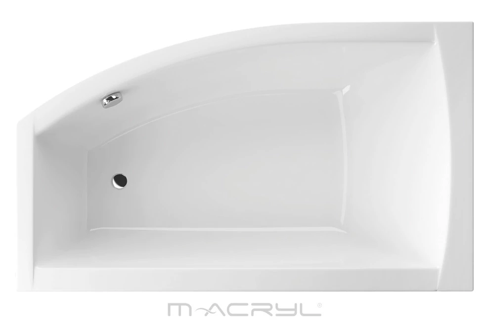 M-Acryl Minima 150x85 balos aszimmetrikus kád