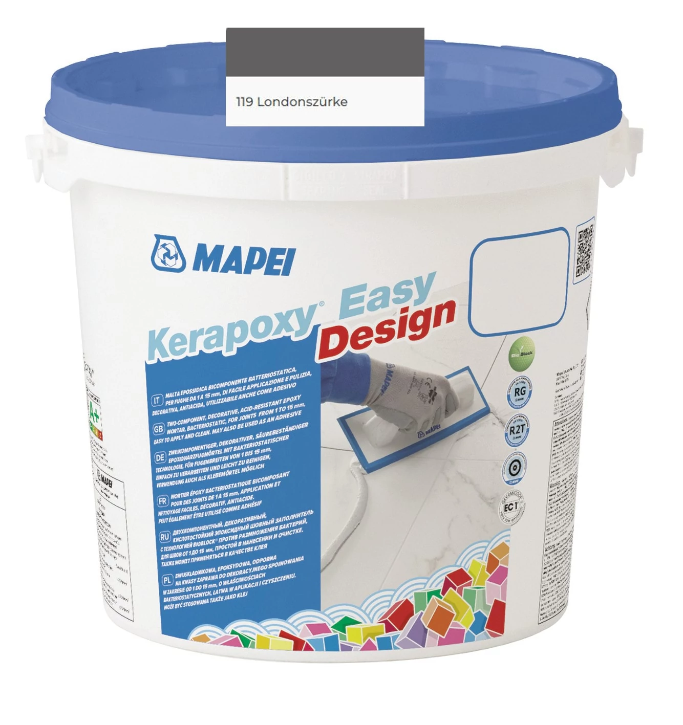 Mapei Kerapoxy Easy Design fugázó 3kg, 119 london szürke