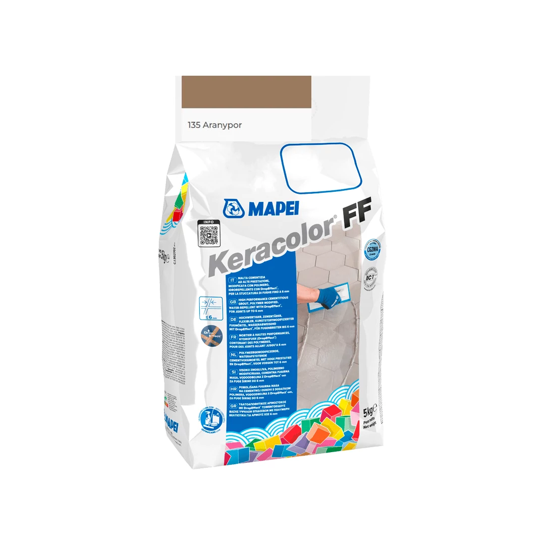 Mapei Keracolor FF Flex fugázó 5 kg, aranypor 135